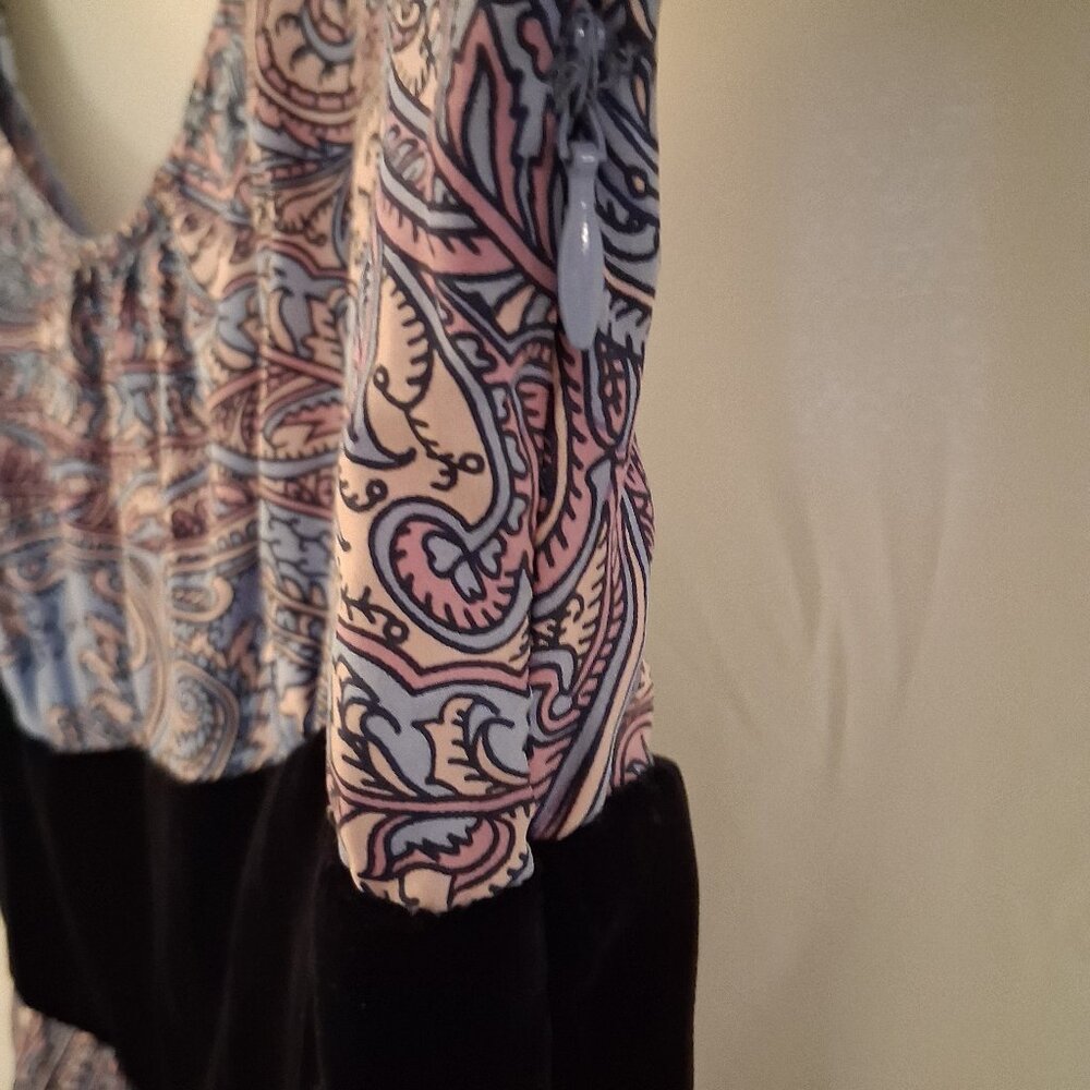 Anthropologie Plenty by Tracy Reese Dress 100% Silk Scallop Velvet Details SZ 8 - Picture 4 of 8